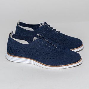 Cole Haan Navy Blue Knit Sneakers